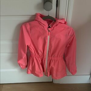 Vibrant Pink Kids Jacadi Windbreaker Jacket with Removable Padded Vest